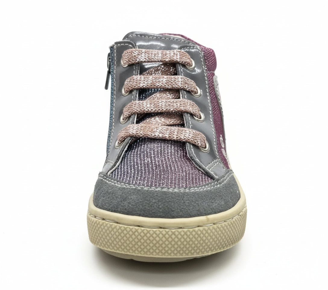 Nero Giardini Sneakers Glitter Cangianti da Bambina con Zip - 21 EU