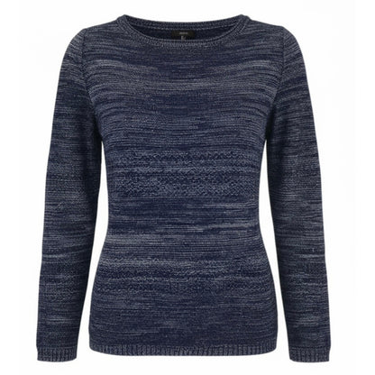 Maglia NeroGiardini, Blu Navy e Grigio Melange con punti luce argento