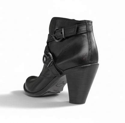 Stivaletti Texani Donna, Nero Giardini, Vera Pelle, Nero, Zip, 37 EU