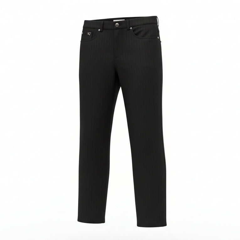 Pantaloni donna Nero Giardini, Nero, A364705D, Taglia 42 EU, Bottone monogram