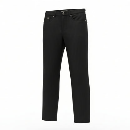 Pantaloni donna Nero Giardini, Nero, A364705D, Taglia 42 EU, Bottone monogram