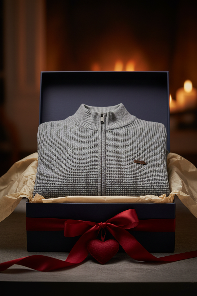 NeroGiardini Maglione con cerniera, Grigio, Lana