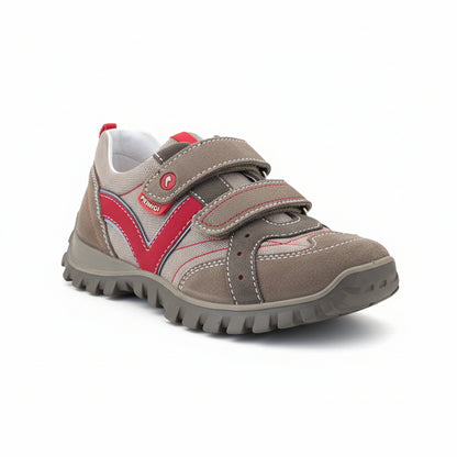 Sneakers Bambini Primigi 29162 Vera Pelle Vitello Sabbia Rosso