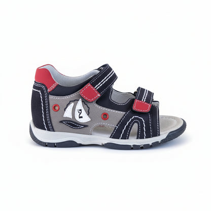 Sandali Bambini Nero Giardini Junior in Vera Pelle – Grigio Blu Rosso Taglia 24