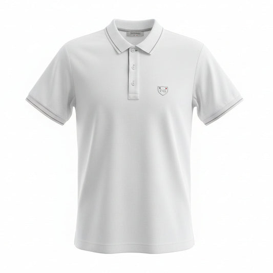 T-Shirt Uomo Polo Nero Giardini, Bianco, Cotone, Taglia 48 IT, P571901U