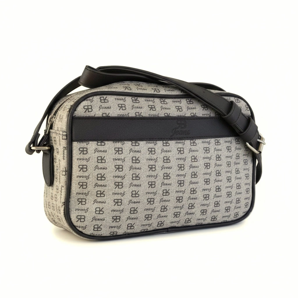Borsa Monogram Renato Balestra con tracolla regolabile Beige