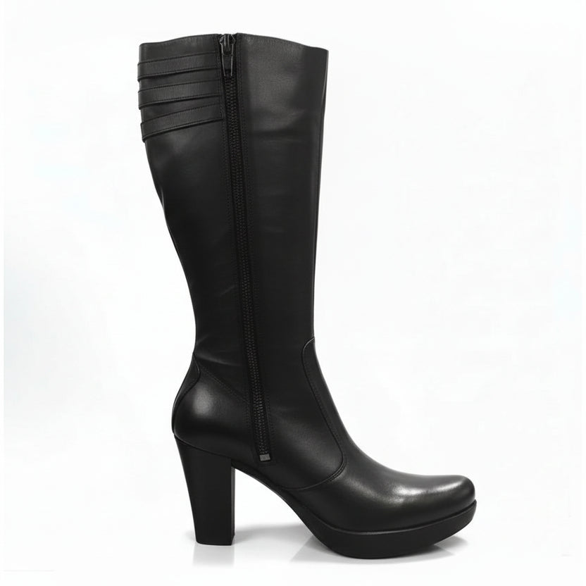 Stivali Donna NeroGiardini 00185 Vera Pelle, Nero, con Zip