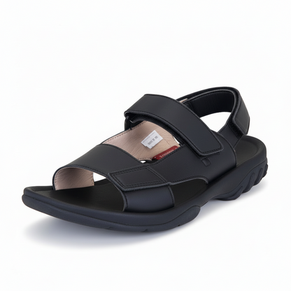Sandali Sportivi, Kronos, Uomo, Vera Pelle, Nero