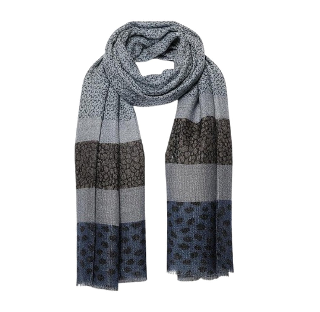 Sciarpa Foulard Donna stampa animalier e texture glitter INUSUAL