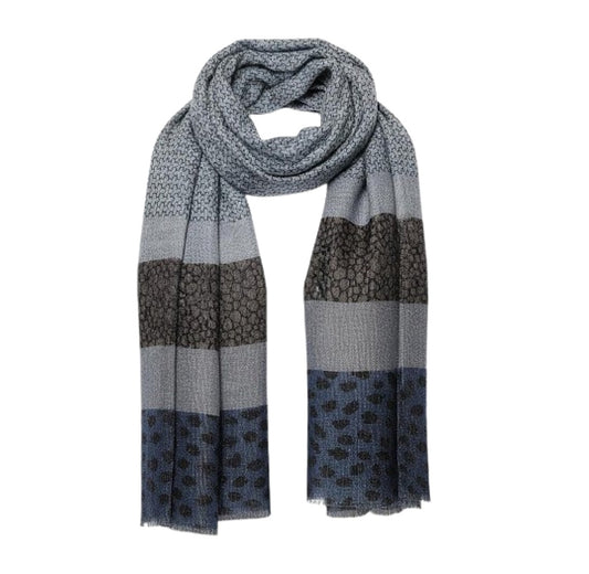 Sciarpa Foulard Donna stampa animalier e texture glitter INUSUAL