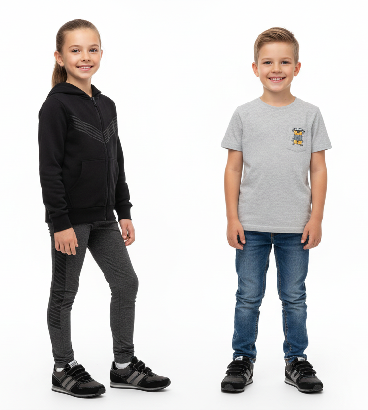 Sneakers Nero Giardini Junior Bambini Vera Pelle, chiusuea a strappo, Nero e Grigio, 35 EU