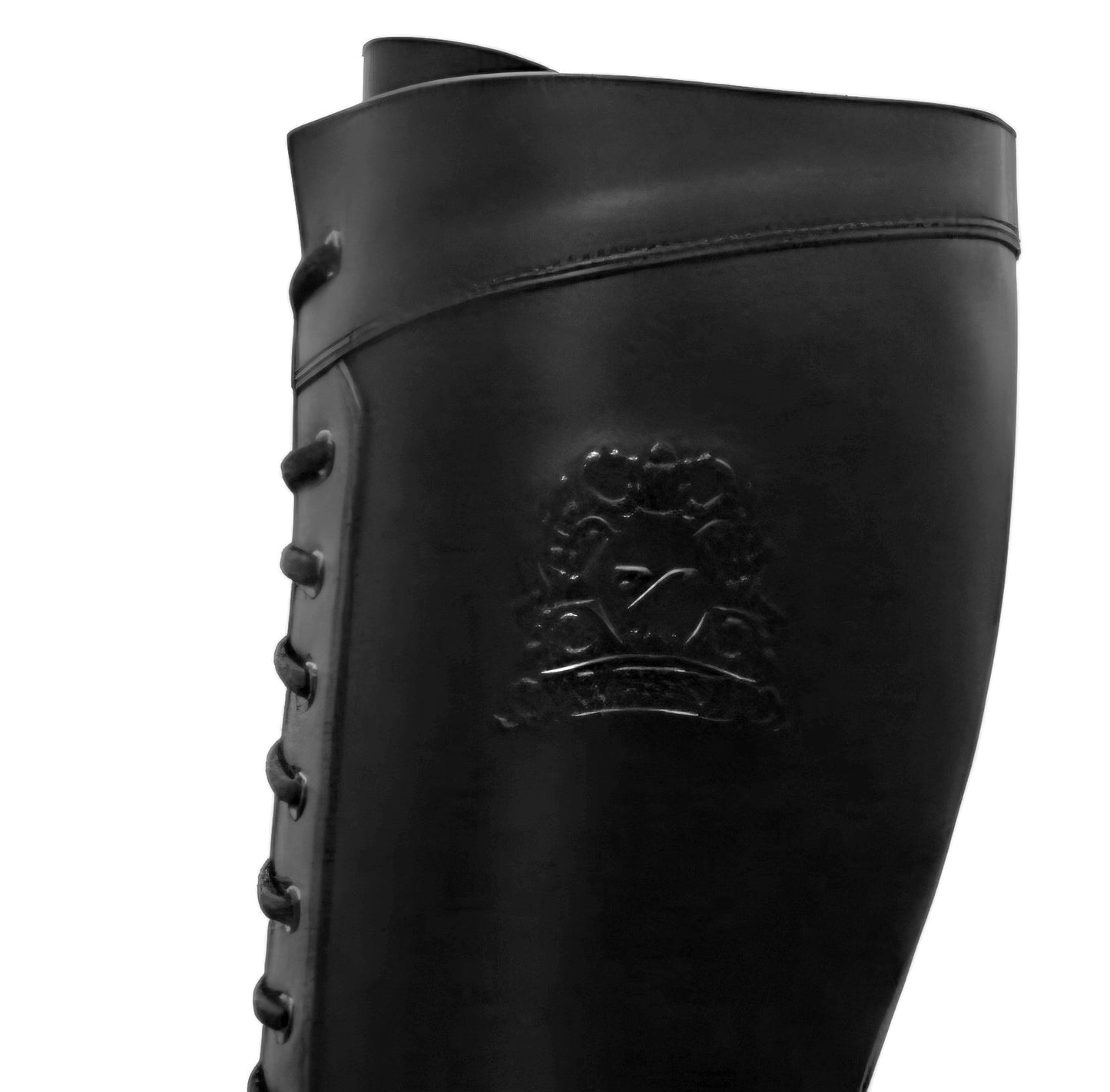 Stivali Anfibi Donna NeroGiardini A106501D Vera Pelle, Tacco basso 3 cm, Fondo gomma, Lacci, Cerniera Zip - Colore Nero