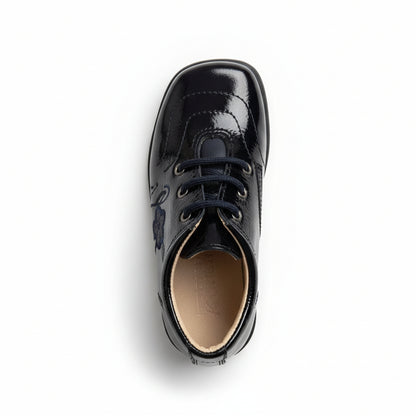 Scarpe da Bambina, Vera Pelle in Vernice, Blu Notte, Safari Kid's