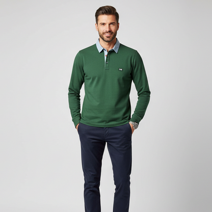 Maglia Polo Nero Giardini Verde Bottiglia P571907U - 48 EU