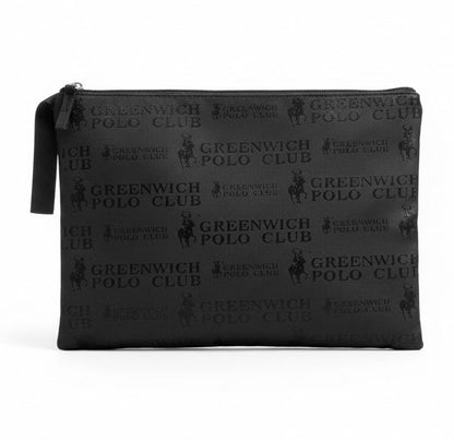 Sciarpa Greenwich Polo Club stampa mimetica Grigio e Nero, con custodia pochette