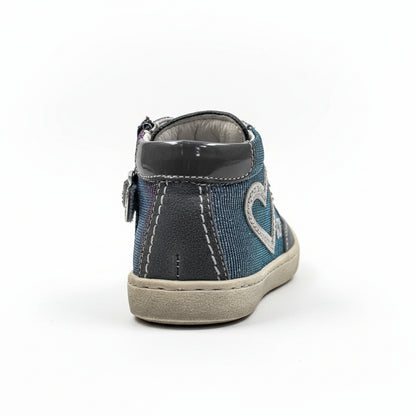 Nero Giardini Sneakers Glitter Cangianti da Bambina con Zip - 21 EU
