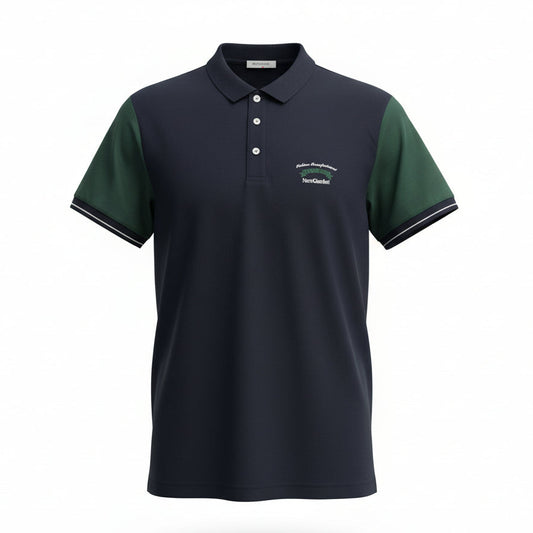 T-shirt Polo Uomo Nero Giardini, Blu e Verde, Taglia 50 IT, P671310U