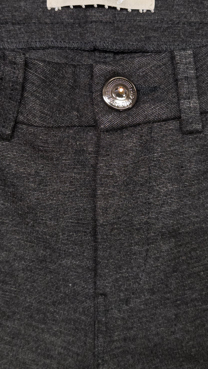 Pantaloni morbidi da donna, Nero Giardini, Grigio Scuro melange, Cotone