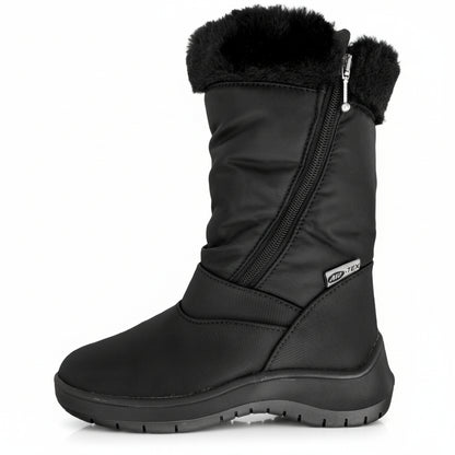 Stivali NIS Air-On Feet, 314735/2, Nero, Piumino e Pelliccia, zip, fondo antiscivolo, Inverno - 36 EU