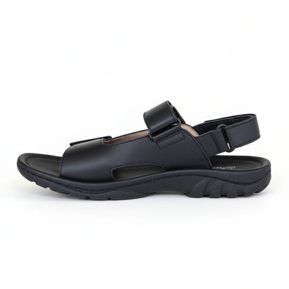 Sandali Sportivi, Kronos, Uomo, Vera Pelle, Nero