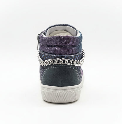 Scarpe da bambina  Nero Giardini, Vera Pelle, A528211F, Glitter Cangiante, 26 EU