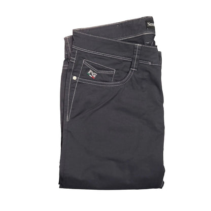 Pantaloni Blu Uomo Nero Giardini, Gabardine, P374402U, 46 IT