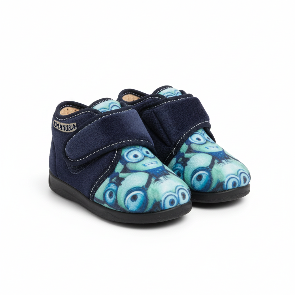 Pantofole Bambini Minions Blu Celeste Emanuela