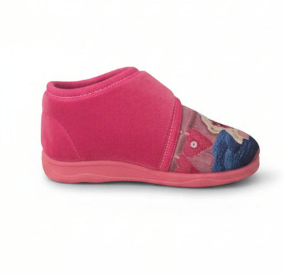 Pantofole Calde Bambina Rosa Emanuela con Orsetto, 25