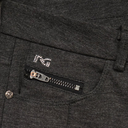 Pantaloni morbidi da donna, Nero Giardini, Grigio Scuro melange, Cotone