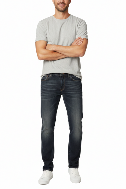Jeans Uomo Nero Giardini, A374715U, Denim, Slim, 48 EU