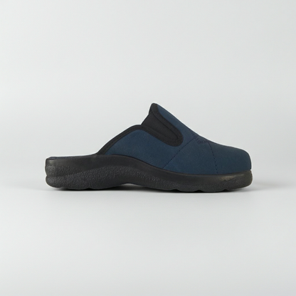 Fly Flot 17342 Donna Cibatte Pantofole Chiuse Calde Blu Ottanio Elasticizzate