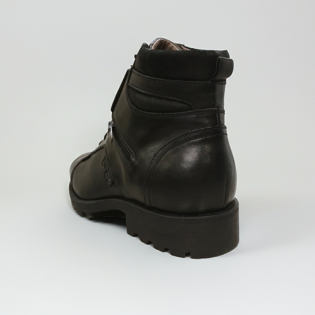 Scarponi stringati Uomo NeroGiardini A100830U in Vera Pelle, Nero - Numero 45