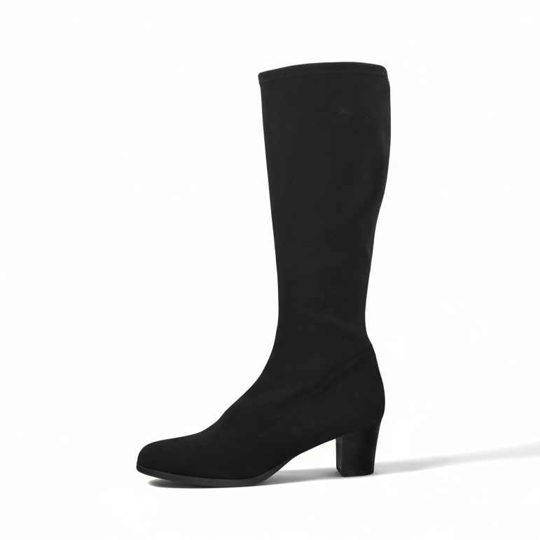 Stivali a calzino elasticizzati, Cinzia Valle, 3913, Donna, Nero, Comfort, Tacco a blocco, Numero 37 EU