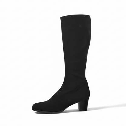 Stivali a calzino elasticizzati, Cinzia Valle, 3913, Donna, Nero, Comfort, Tacco a blocco, Numero 37 EU