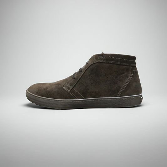 Scarpe Stringate Basse Uomo NeroGiardini A302244U - Vera Pelle scamosciata, Carbone Antracite - Numero 41