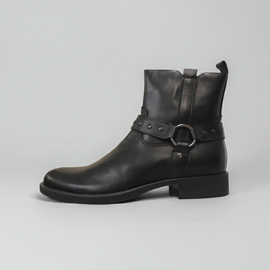 Stivaletti bikers Uomo NeroGiardini 09045 Vera Pelle, Nero